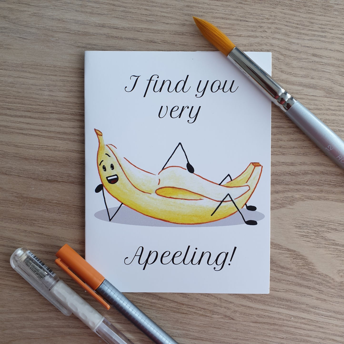 "I Find You Very Apeeling" greeting card