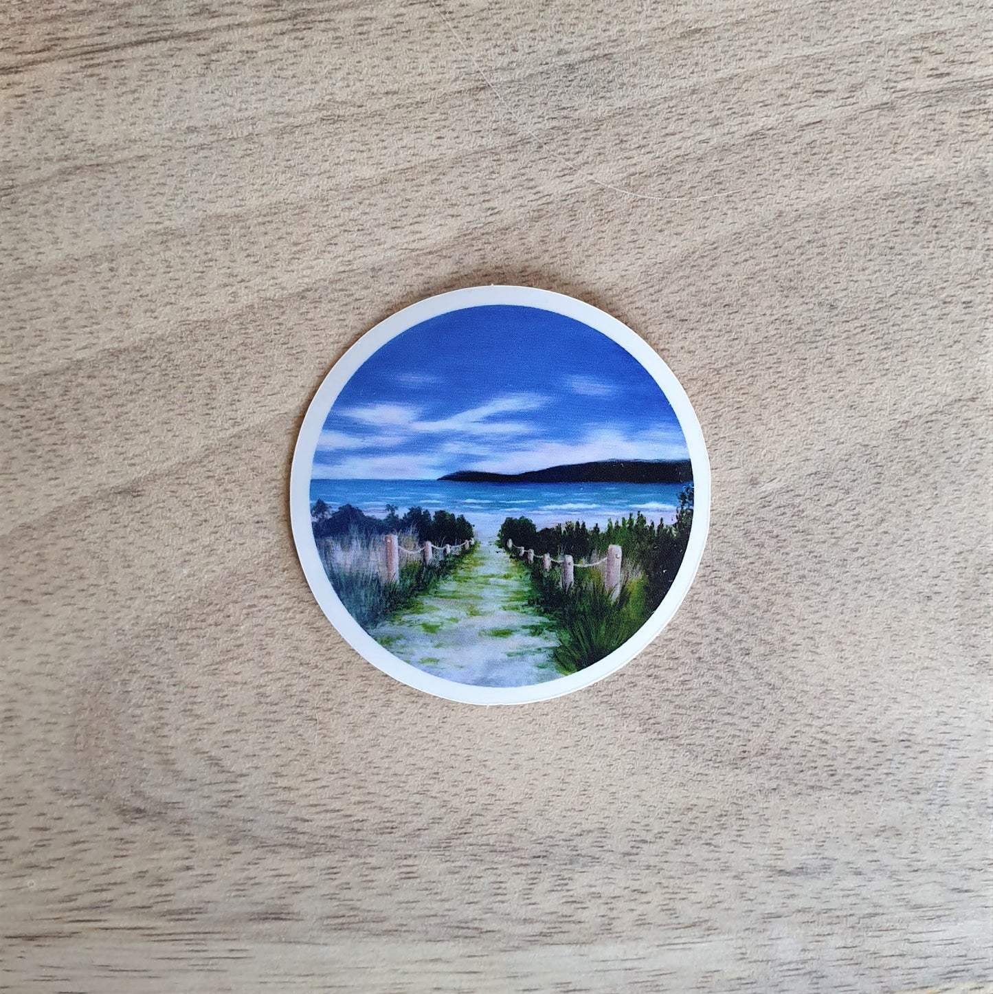 Round Landscape stickers - Pack of 8